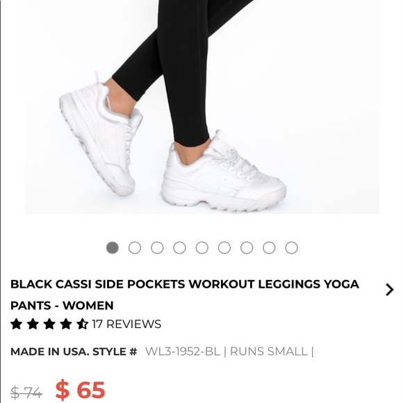 NWT black Pineapple Clothing leggings - Picture 4 of 4